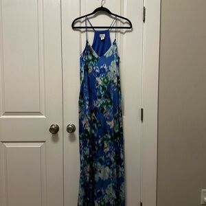 Nicole Miller Blue and Green Dress